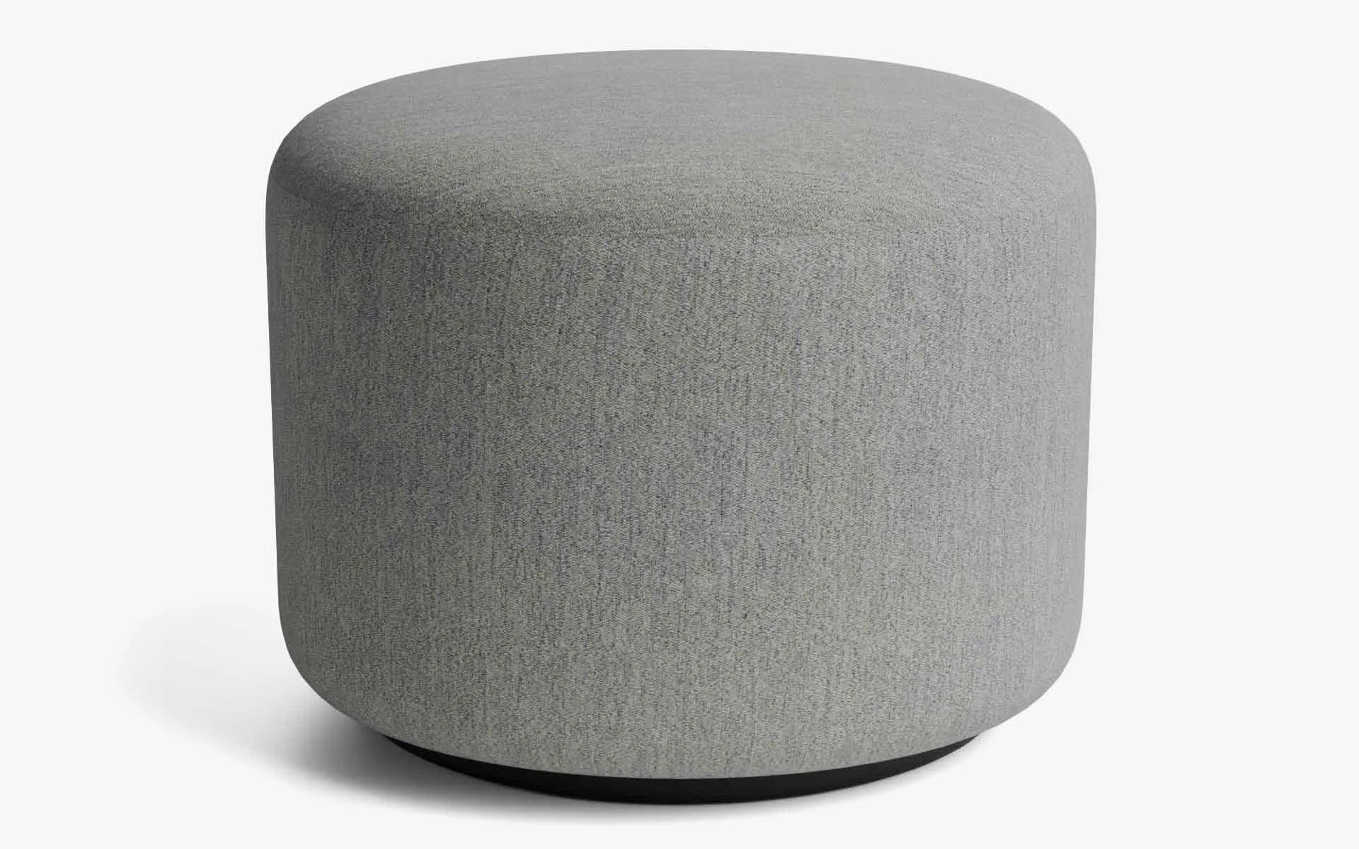 PAPILLONNE Puf Gri Buklet Siyah Boyalı Lake | lagu