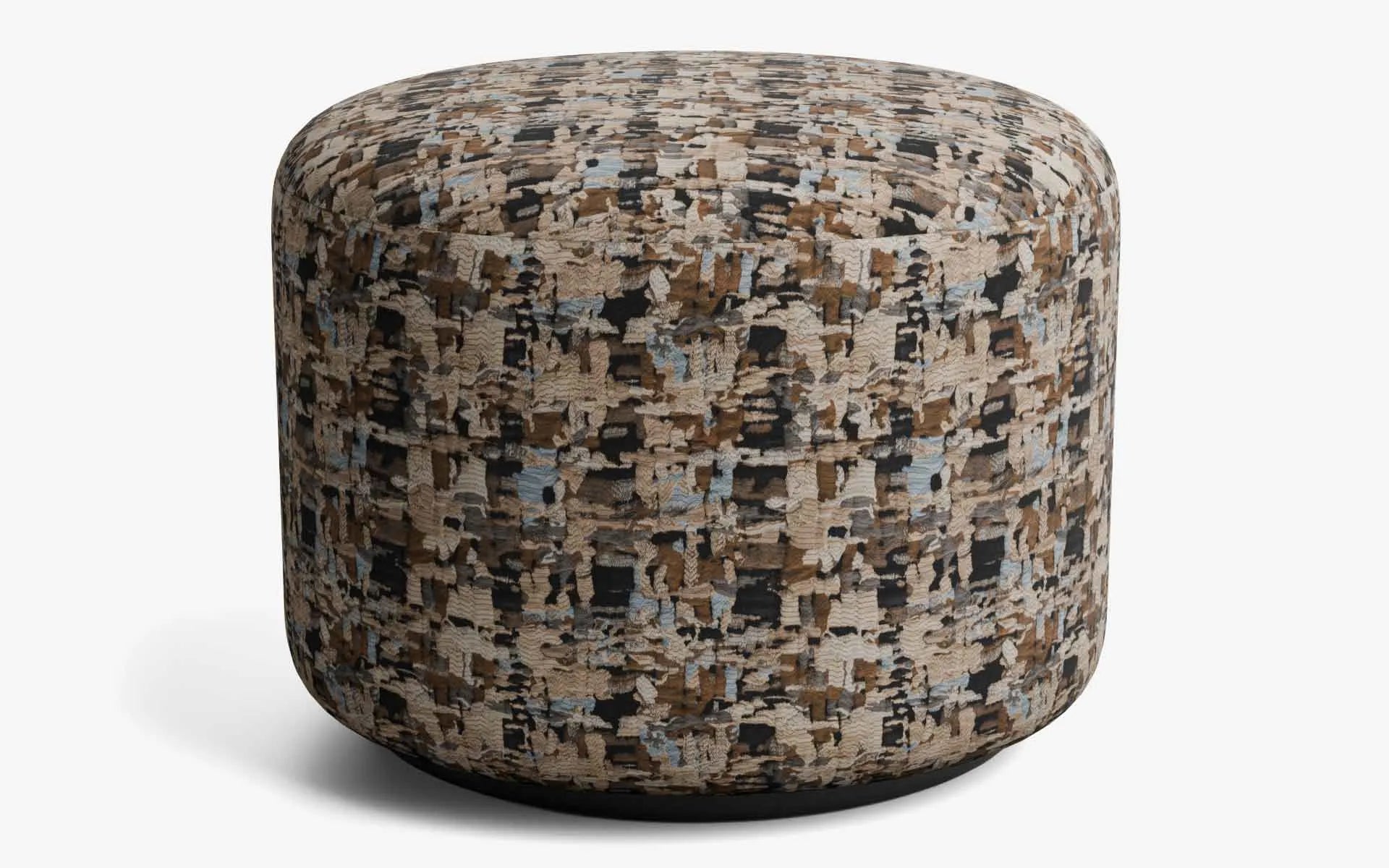 PAPILLONNE Puf Pastel Kenzo Siyah Boyalı Lake | lagu