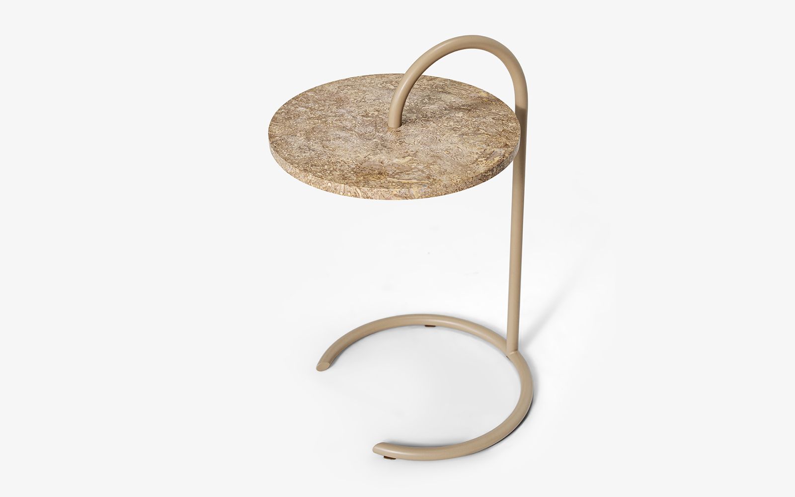 Yumi Side Table Beige Travertine